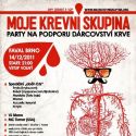 Párty na podporu dárcovství krve v Brně